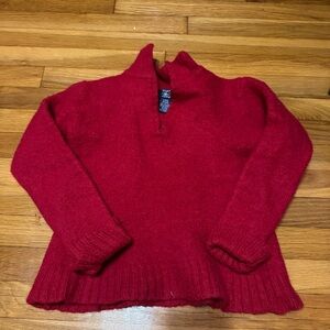 kids polo hunt club red 100% wool sweater